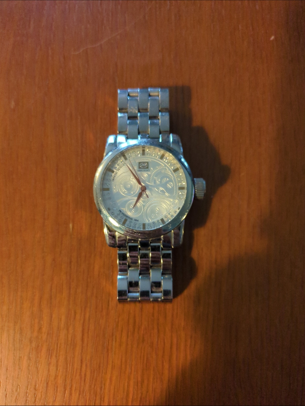 Marc Ecko E11506G1 Silver Stainless Steel Men's Wristwatch with Textured Dial